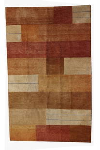 Handmade vintage Persian Gabbeh rug 6.5' x 9.8' (200cm x 300cm) 1980s: Title: Handmade vintage Persian Gabbeh rug 6.5' x 9.8' (200cm x 300cm) 1980s Origin:Middle East Dimension: 6.5' x 9.8' (200cm x 300cm) Materials:wool Year:1980s Description:Vintage Persian Gabbeh rug
