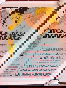Diada De La Dependenta - Art By Bas Bofill (1928) Spanish Advertising Poster LB: Diada De La Dependenta - Art By Bas Bofill (1928) Spanish Advertising Poster LB, Please refer to the attached photos to determine the condition of this original vintage item. Note: LB means Linen Back