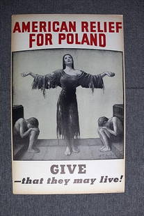 American Relief For Poland - So Many - Art By W.t. Benda (1945) 13.75x22 US WWII Poster: American Relief For Poland - So Many - Art By W.t. Benda (1945) 13.75x22 US WWII Poster, Please refer to the attached photos to determine the condition of this original vintage item. Note: LB means Li