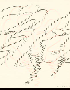 Henri Matisse lithograph | Florilege de Ronsard: Medium: lithograph (after the the original lithograph). Printed in sanguine ink on cream laid paper from the Papeteries Casteljoux and published in Geneva by Edito-Service in 1970. This reproduces one