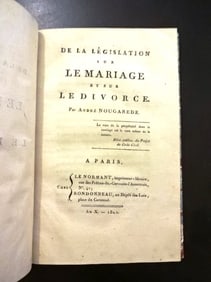 1802 Rare French Work Laws of Marriage and Divorce