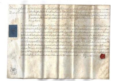 1745 English Vellum Forest of Dartmoor