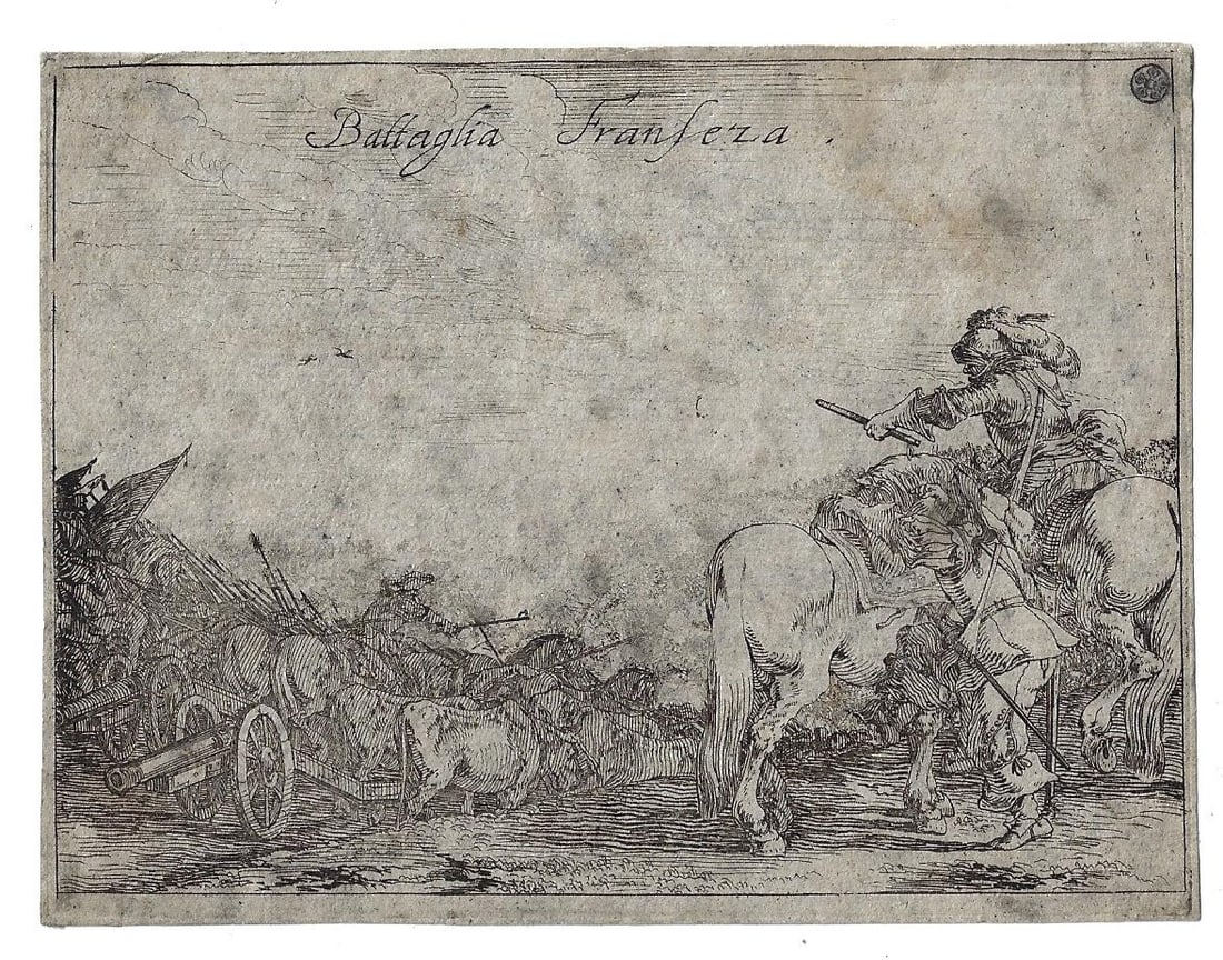 1633 Dutch Military Engraving Johann Baur (1 of 1)