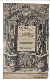 1616 Ornate Title Leaf Annales Sacri
