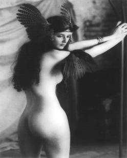 FEMALE FIGURE VALKYRIE: Title: FEMALE FIGURE VALKYRIE Artist/Source: UNKNOWN Original Date: UNKNOWN Dimensions: 10 X 8 Description: || UNITED STATES SHIPPING ONLY! || This lot is a Dye Based Photolithograph and is a restorat