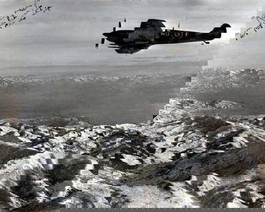 1944, "RIDING HERD" ARMED ESCORT SHIP FOR P-38: Title: 1944, "RIDING HERD" ARMED ESCORT SHIP FOR P-38 Artist/Source: ARMY AIR CORPS Original Date: 1944 Dimensions: 8X10 or 10X8 ACCORDINGLY Description: || UNITED STATES SHIPPING ONLY! || This lot is