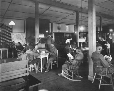 1914, Y.W.C.A HOSTESS HOUSE SERVING AFRICAN AMERICAN SOLIDERS: Title: 1914, Y.W.C.A HOSTESS HOUSE SERVING AFRICAN AMERICAN SOLIDERS Artist/Source: UNKNOWN Original Date: WWI Dimensions: 8X10 or 10X8 ACCORDINGLY Description: || UNITED STATES SHIPPING ONLY! || This