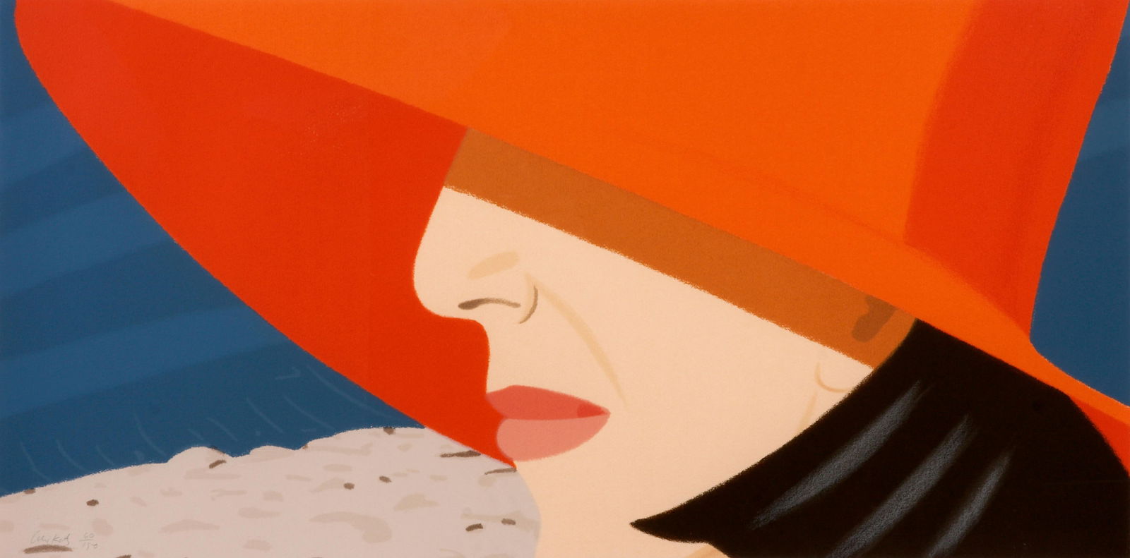 Alex Katz Orange Hat Print (1 of 1)