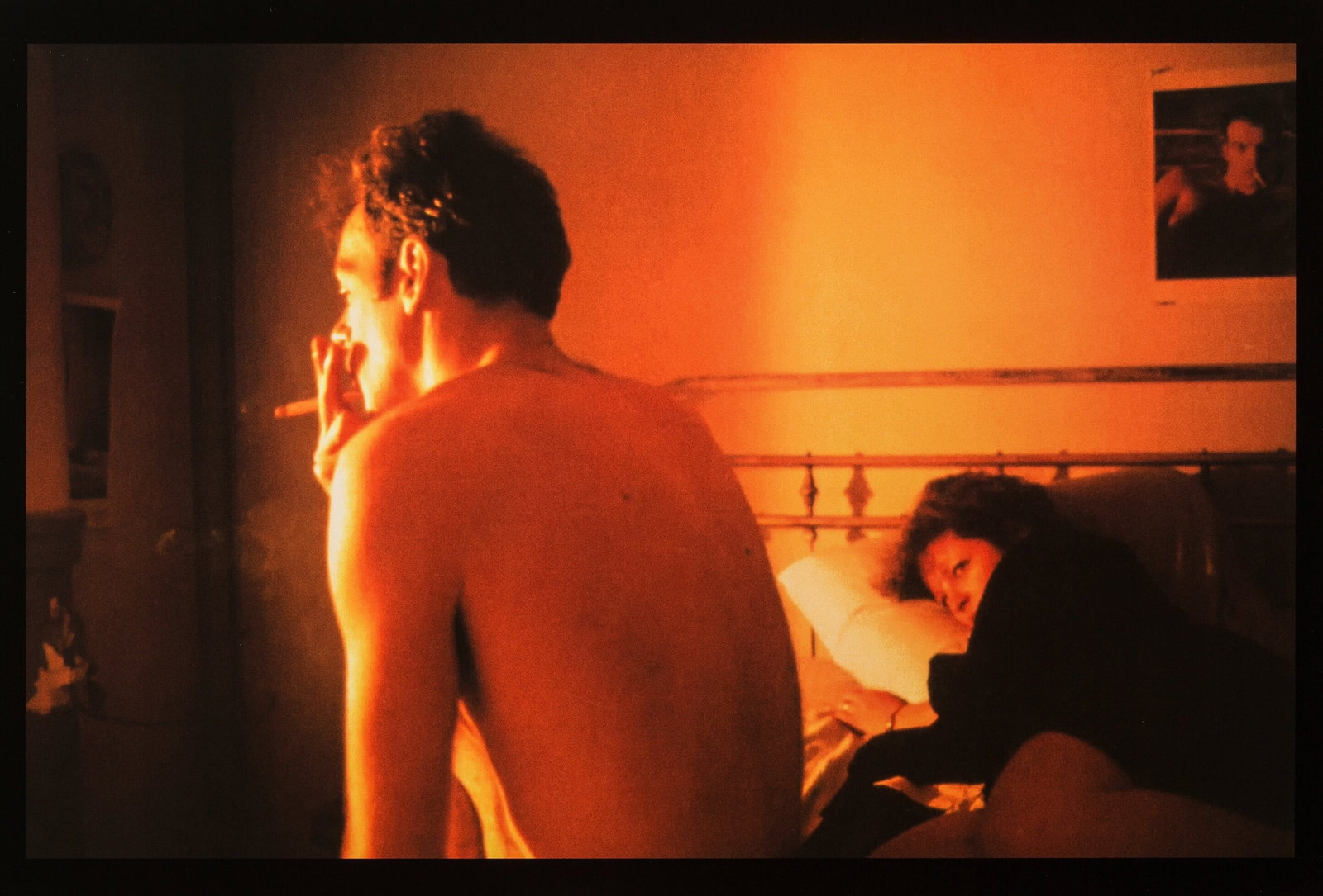 Nan Goldin 'Nan and brian on the bed' Print: Description: Nan Goldin 'Nan and brian on the bed' Print measuring at 16x24 inches Date: 1994 Material: Fine Art Paper Additional Information: Reproduction Reserve: $50.00 Shipping: Domestic: Flat-rat