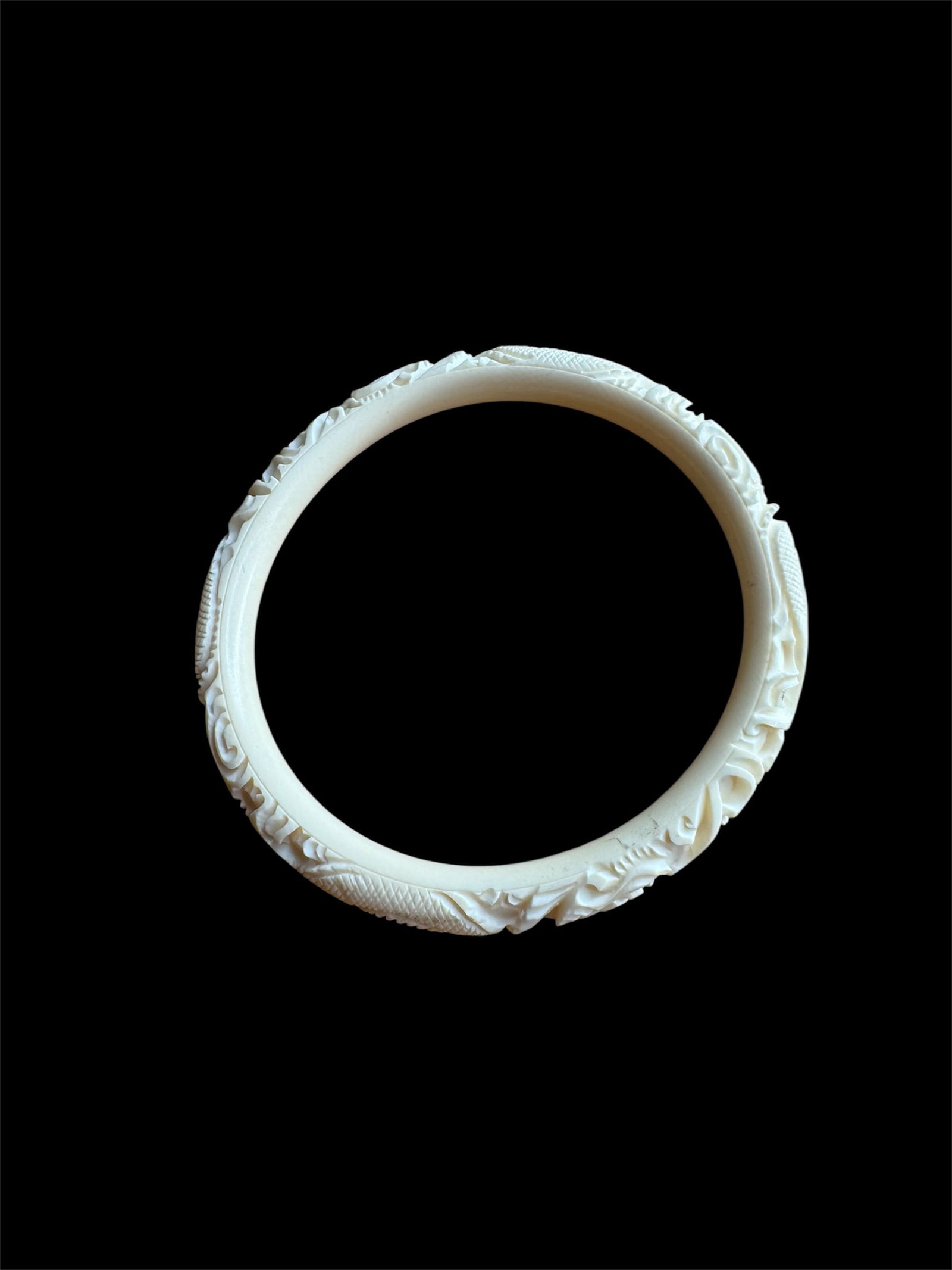 Vintage 1970s Dragon Bangle Bracelet - Ornate Asian-Inspired Design (1 of 2)