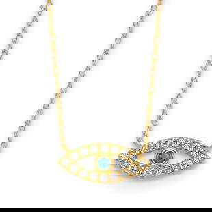 Q-10K Polished CZ Evil Eye Necklace: 10K- Polished CZ Evil Eye Necklace Average Weight 0.71g 5.81-6941c01 Reserve: $150.00 Shipping: Domestic: Shipping rates are determined by destination International: Foreign shipping rates are determi