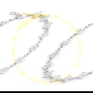 0.12 TW CTS DIAMONDS 18K GOLD PLATED DESIGNER BRACELET SIZE 8 INCHES: DIAMONDS 1.1MM 15 PCS 0.12 CTS Reserve: $63.20 Shipping: Domestic: Flat-rate of $17.65 to anywhere within the contiguous U.S. International: Foreign shipping rates are determined by destination. Inter
