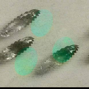 0.55 ct Natural Zambian Emerald Oval Set: Title:0.55 ct Natural Zambian Emerald Oval Set Description:Gemstones: Natural Emerald / Carat Weights: 0.55 ct / Size or Dimensions: 4.40 X 3.20 X 2.20 mm Approx / Treatment : Colorless Oil Materials