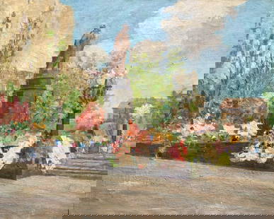 Oil painting holiday Kogan-Shatz: 164AADuk Painter: Kogan-Shatz S&#1110;ze: 59x73 cm/23.22x28.74 inches Components: oil, canvas Original painting from our collection ERA: 1959 Short information: Matvei Borisovich Kogan-Shats was a Sov