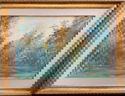 Oil painting it's getting dark soon Shovkunenko: 185AADuk Painter: Shovkunenko Sіze: 54x74 cm/21.25x29.13 inches Components: oil, cardboard Original painting from our collection ERA: Short information: Shovkunenko Alexey Alekseevich - born Mar