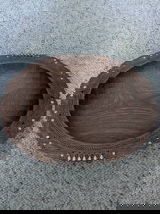 Trobriand Island Inlaid Bowl 2: Title: Trobriand Island Inlaid Bowl 2 Description: Wood with inlaid Mother of Pearl Date/Period: late 20th century Materials: wood, mother of pearl shell Dimensions: 15" x 12" x 3" Reserve: $150.00 Sh