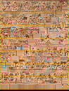 Hanuman Story Phad | Natural Dyes & Stone Color On Cloth