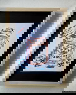 Chiara Bellini "Versace Comfort Pills" Original Hand Signed Print Ltd Ed | COA: Versace Comfort Pills by Chiara Bellini Series: Shopping Therapy Artist: Chiara Bellini Title: Chanel Comfort Pills Edition: Limited edition of 50 Size: 17x13in Framed Medium: Gicl&#233;e print on hig