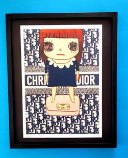 DEATH NYC Hand Signed LARGE Print Framed 16x20in COA THE SCALE NARA GIRL FL: This is a Stunning and Scarce 100% Authentic New Print by Death NYC Hand Signed and Numbered in Pencil by the Artist Limited Edition of 100 Large Size: 45cm x 32cm About 18x13in Fine Art 300 gsm Paper