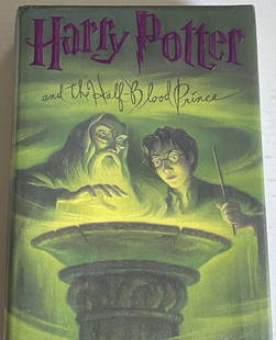 Harry Potter and the Half Blood Prince 1st American Ed. 2nd Print 2005 Errors VG: Stated First American edition, second printing of "Harry Potter and the Half-Blood Prince" by J.K. Rowling, published in 2005 by Scholastic, Incorporated. Hardcover with dust jacket. #6 of the Harry P