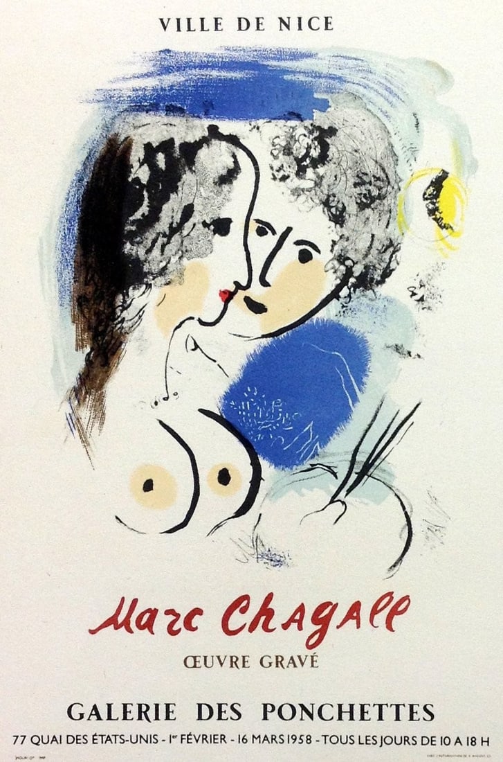 Chagall Lithograph 26 Chagall oeuvre Art in posters (1 of 2)