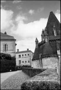 Fontevraud Abbey, Chinon, France - Silver Gelatin: Title: Fontevraud Abbey, Chinon, France - Silver Gelatin Photograph - Limited Edition of 10 Artist: Paul Cooklin Origin: United Kingdom Medium: Photography, Black & White on Paper Dimensions: 16 W x 2