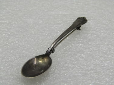 Vintage Sterling Lunt Spoon Brooch, 2.75"