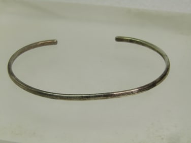 Vintage Sterling Cuff Bracelet, 2.5mm, 1967, 4.83 grams, 6.25"