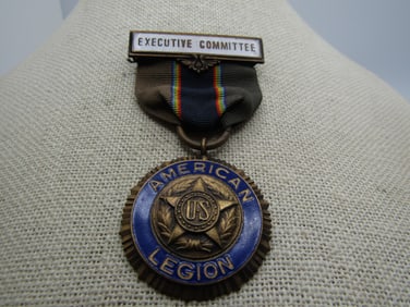Antique American Legion Executive Committee Medal with Ribbon, 11/12/19 Patent