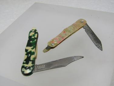 Antique Czecho & Japan Folding Knives, 1930's, Small