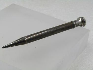 Vintage Silver Plated Mechanical Pencil Pendant 4.25"