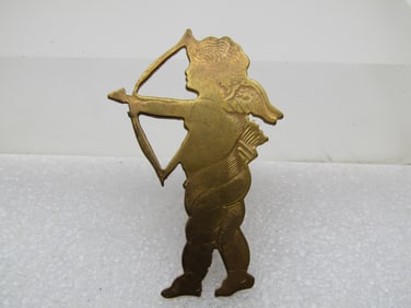 Vintage Cupid Brooch, C-Clasp, 1940's-1950's, Valentine's Day