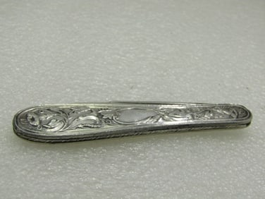 Antique Sterling Silver Art Nouveau Folding Knife , 5.5" Open