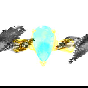 Womens 14K Yellow Gold, 2.30CT Diamond & Emerald Ring: Metal: 14K yellow gold. Diamonds: 0.40 carat weight total, VS-SI clarity and G color, round brilliant cut and baguette cut. 100% natural earth mined and genuine diamonds. Emerald: 1.90 carat weight to