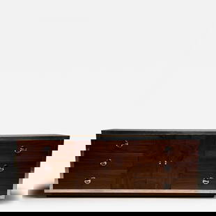 Mid-Century Modern Dresser / Sideboard by Milo Baughman, Chrome, Walnut: Title: Mid-Century Modern Dresser / Sideboard by Milo Baughman, Chrome, Walnut Description: Mid-Century Modern Dresser / Sideboard by Milo Baughman, Chrome, Walnut This fine rosewood style veneer fron