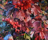 Oil painting Red viburnum Varvarov Anatoly Viktorovich