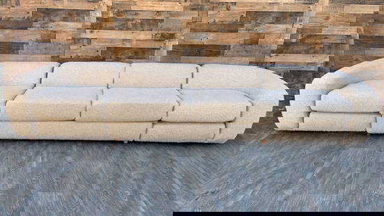 Mid Century Modern Karpen Sofa with Pullout Bed Newly Upholstered in Boucle: Vintage from before 2000 Vintage Mid Century Modern Karpen Sofa with Pullout Newly Upholstered in High End Boucle Circa 20th Century Dimensions:Sofa-H 26"W 137"D 37"Seat H 18"Bed W 51.5”D 55R