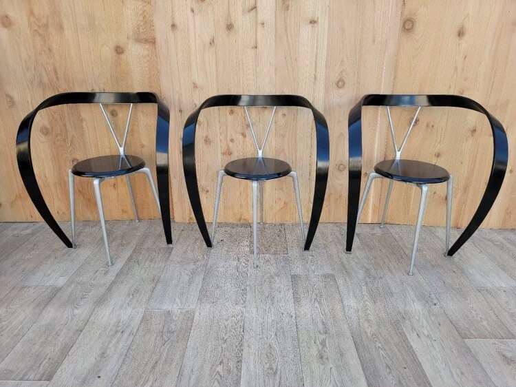 Modern Sculptural Revers Armchairs by Andrea Branzi for Cassina- Set of 3 (1 of 10)