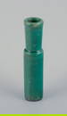Hans Hedberg for Biot, France, unique ceramic vase with speckled glaze in green tones.