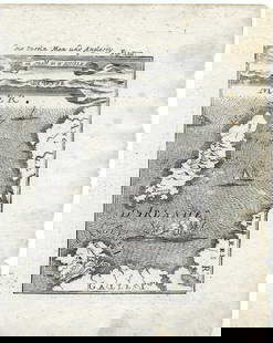 1719 Mallet Map of the Isle of Man and Anglesey -- Is. de Man et d'Anglesey: Title/Content: 1719 Mallet Map of the Isle of Man and Anglesey -- Is. de Man et d'Anglesey Cartographer: A Mallet Year/Place: 1719, Frankfurt Dimensions: 5.8 X 4 in. Description: This is a lovely map