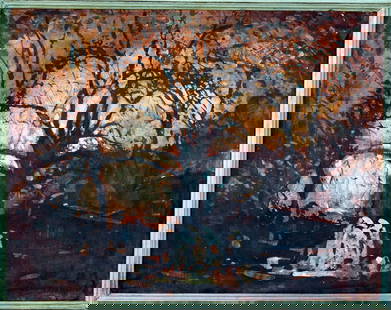 Oil painting One day in the park Ed Potapenkov: 28POTAP Painter: Ed Potapenkov Size: 48x62 cm/18.89x24.40 inches Components: oil, canvas Original painting CONDITION: excellent ARTIST: Ed Potapenkov Born in 1968 (Dnipro, Ukraine) 1983 to 1987 - Dnep