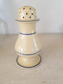 Yellowware pepper pot, rare