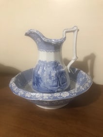 Priory Staffordshire Bowl & Pitcher