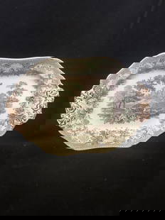 Aesope Fables Fox & The Goat Spode Staffordshire Platter: It measures 16 3/4&#8221; x 12 1/4&#8221; and is marked. It has no chips, cracks or repairs Shipping: Domestic: Flat-rate of $20.00 to anywhere within the contiguous U.S. International: Foreign shippi