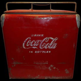 Vintage Original 1950’s Coca Cola Cooler-Action Mfg. Co Inc. Arkansas City Kansas