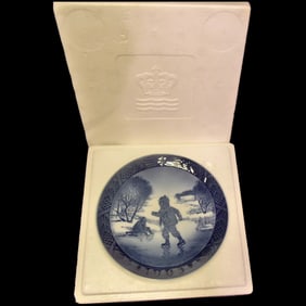 Vintage Royal Copenhagen 1965 Little Skater Plate