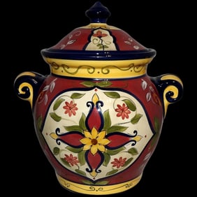 Pier One Vallarta Pattern Cookie Jar