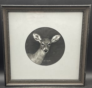 Original Deer Artwork Signed Beth de Loiselle