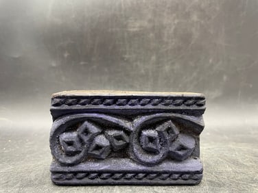 Antique Handmade Wooden Wallpaper Stamp