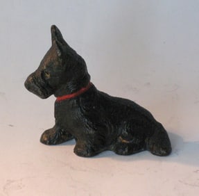 Antique cast iron Scottie paper weight.